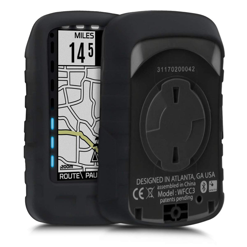 kwmobile Case Compatible with Wahoo Elemnt Roam - Case Soft Silicone Bike GPS Protective Cover - Black