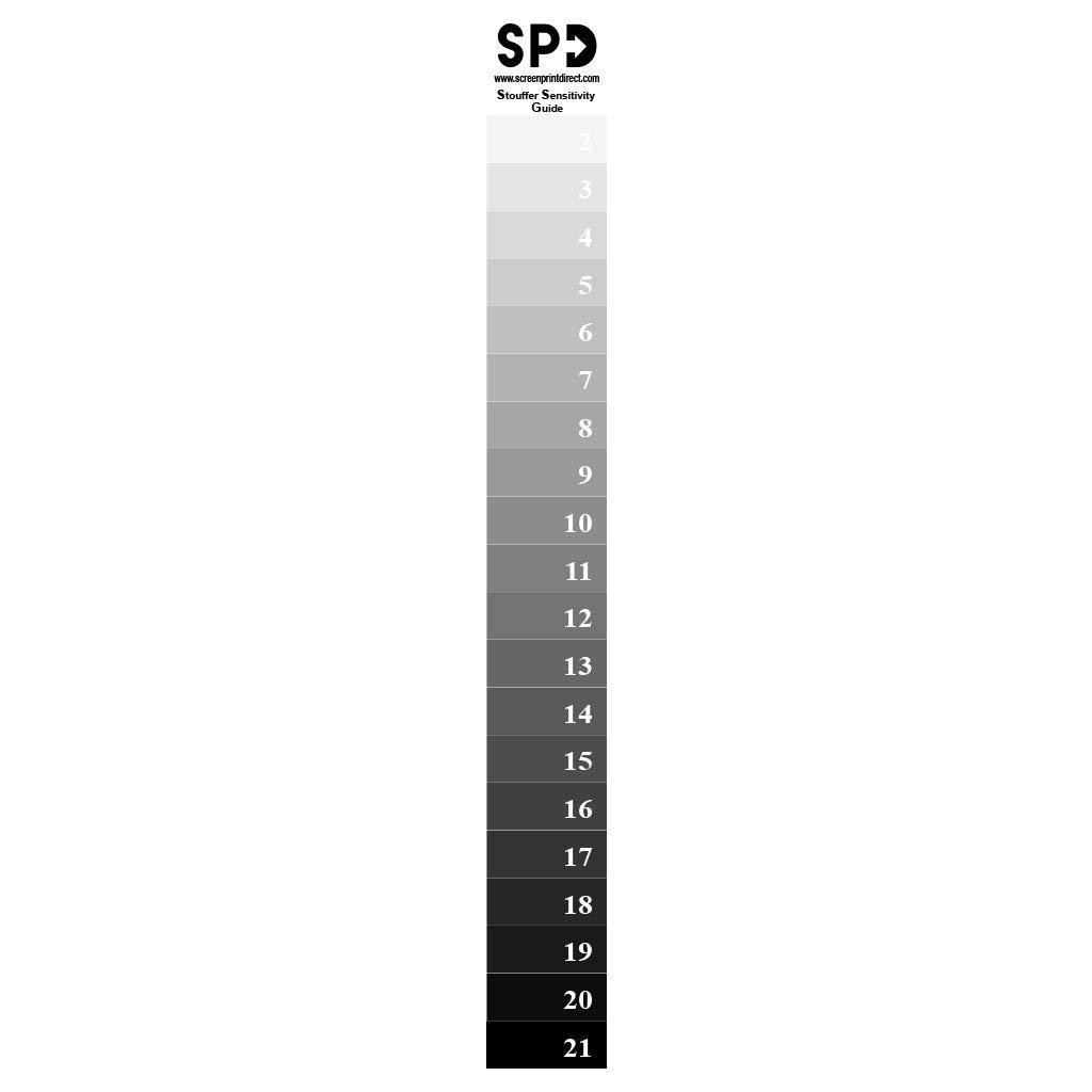 21 Step Wedge Exposure Calculator for Screen Printing Stouffer Calculator Dial in Exposure Times 21 Step Wedge