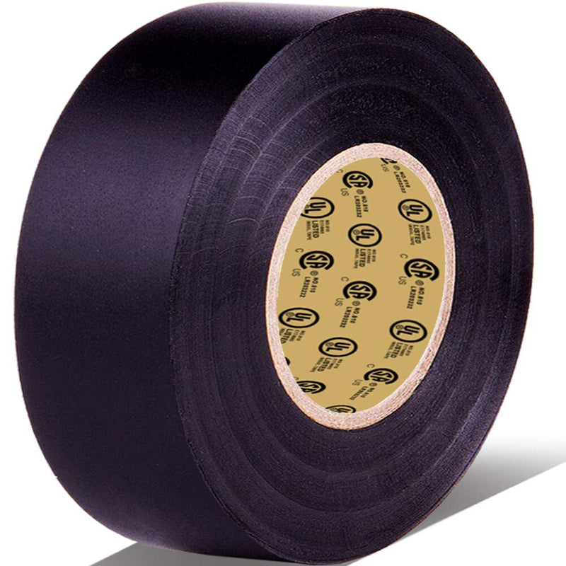 Black Electrical Tape by LYLTECH, 66 feet x 3/4 inch x 0.07 mil-600V,Pass UL/CSA Certification. Waterproof,Flame Retardant,Strong Adhesive, 14℉ to 176℉(Black) Black