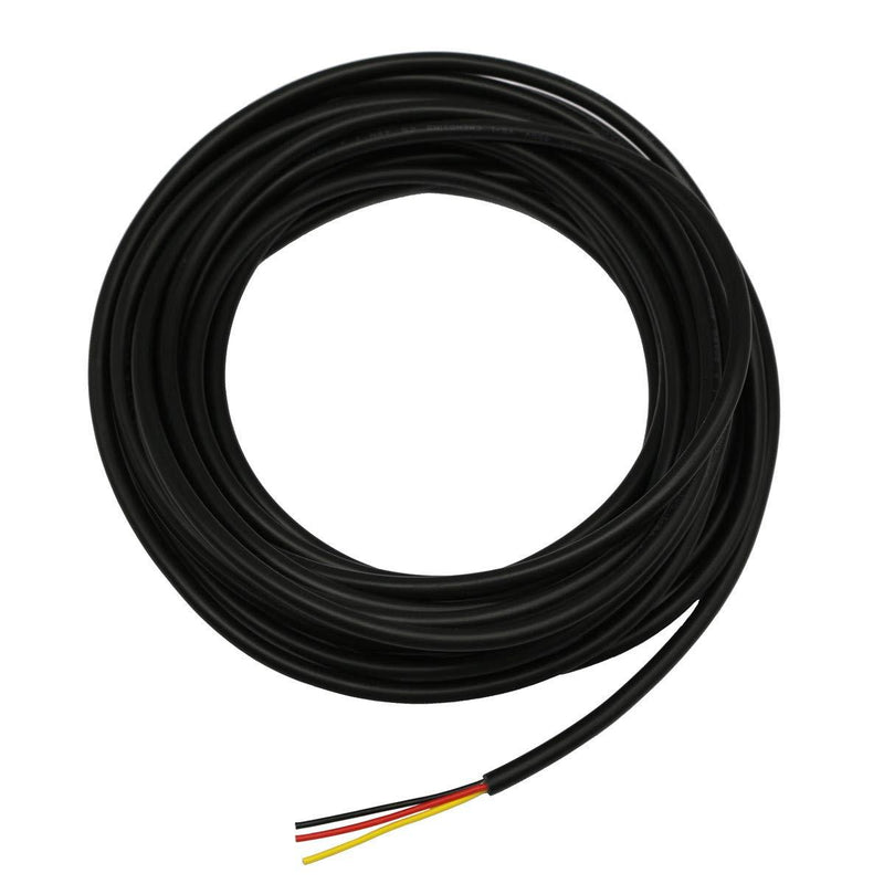 24AWG UL2464 Power Cable LED Red & Black & Yellow 3 Conductors (2464-24AWG-3C- 25ft) 24AWG-3C