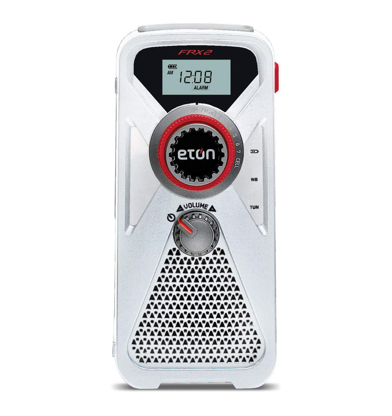 Eton FRX2 Hand Turbine AM/FM/NOAA Weather Radio with USB Smartphone Charger and LED Flashlight ARCFRX2WXW