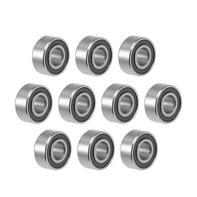 uxcell 683-2RS Deep Groove Ball Bearing 3x7x3mm Double Sealed ABEC-3 Bearings 10-Pack 3mmx7mmx3mm