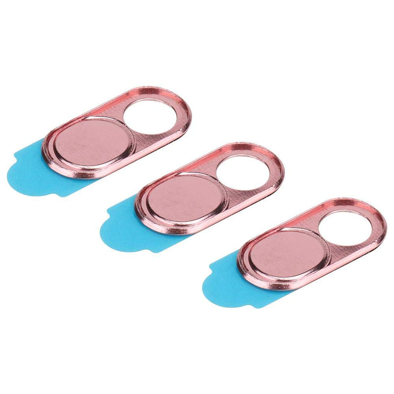 Zopsc Webcam Cover 3pcs Ultra Thin Metal Lens Cap Protection Cover Anti-Hacker Protection Privacy Security Suitable for Smartphones Tablets Desktops Laptops(Pink) pink