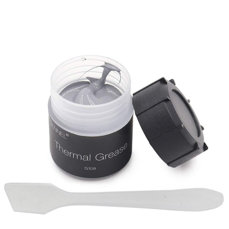 GENNEL G108 20Grams High Performance Thermal Paste, Heatsink Compound, Carbon Based Heatsink Grease for CPU GPU High Power LED Chipset Cooling