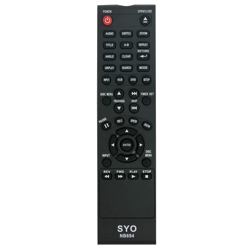 NB694 NB694UH Replacement Remote Control Applicable for Sanyo DVD VCR FWDV225F