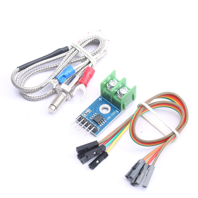 DEVMO DC 5V MAX6675 Module + K Type Thermocouple Temperature Sensor M6 Compatible with Ar-duino Raspberry Pi