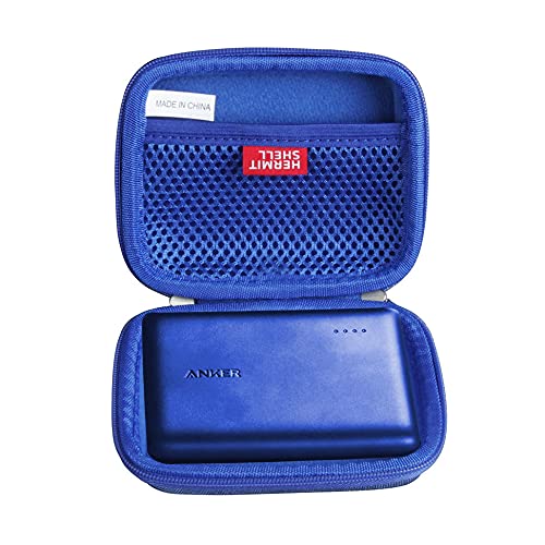 Hard EVA Travel Case for Anker PowerCore 13000 Portable Charger - Compact 13000mAh 2-Port Ultra Portable Phone Charger Power Bank by Hermitshell (Blue) Blue