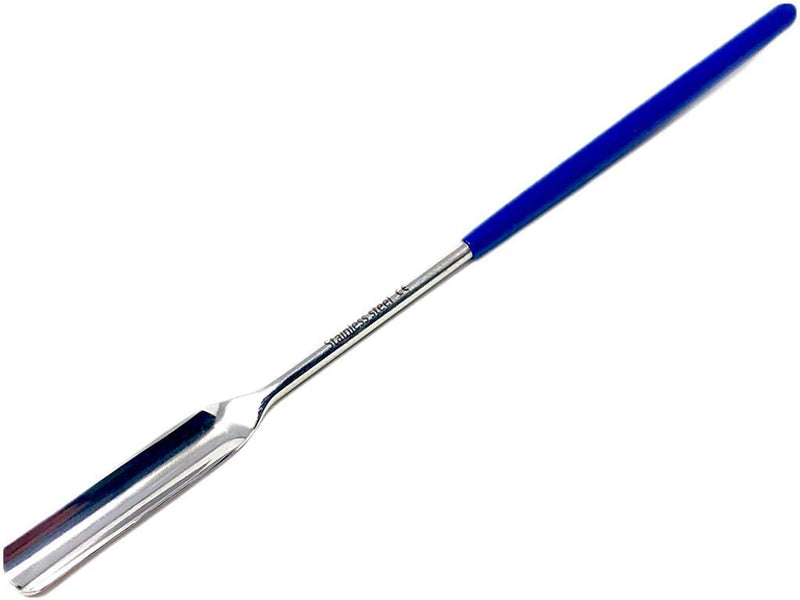 Scientific Labwares Stainless Steel Micro Lab Scoop Half Rounded Spoon Spatula Sampler with Vinyl Handle (9") 9"