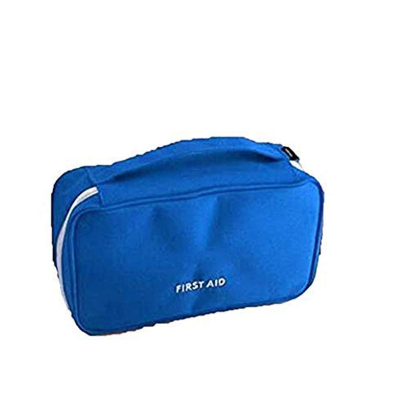 King&Pig Portable Empty First Aid Bag Kit Pouch Home Office Medical Emergency Travel Rescue Case Bag Medical Package (Blue, L) Blue