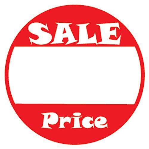 510 Pcs Self Adhesive Sale Price Labels (w/Blank Space for Discounted Amount) - Pricing for Merchandise & Product Tags - Round at 1 inch Diameter (25mm) (Sale)