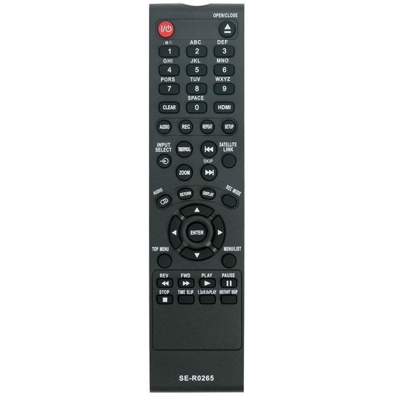 SE-R0265 Replace Remote Applicable for Toshiba DVD Video Recorder D-R410 D-R410KU D-KR10 D-KR10KU D-KR40KU D-KR40 D-R400 D-R400KU D-R420 D-R420KU D-R430 D-R430KU DR410 DR410KU DKR10 DKR10KU DKR40KU