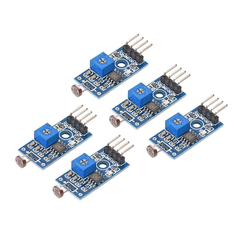 uxcell Photosensitive Sensor Module Digital Light Intensity Detection 4pins DC 3.3-5V for Arduino UNO 5pcs