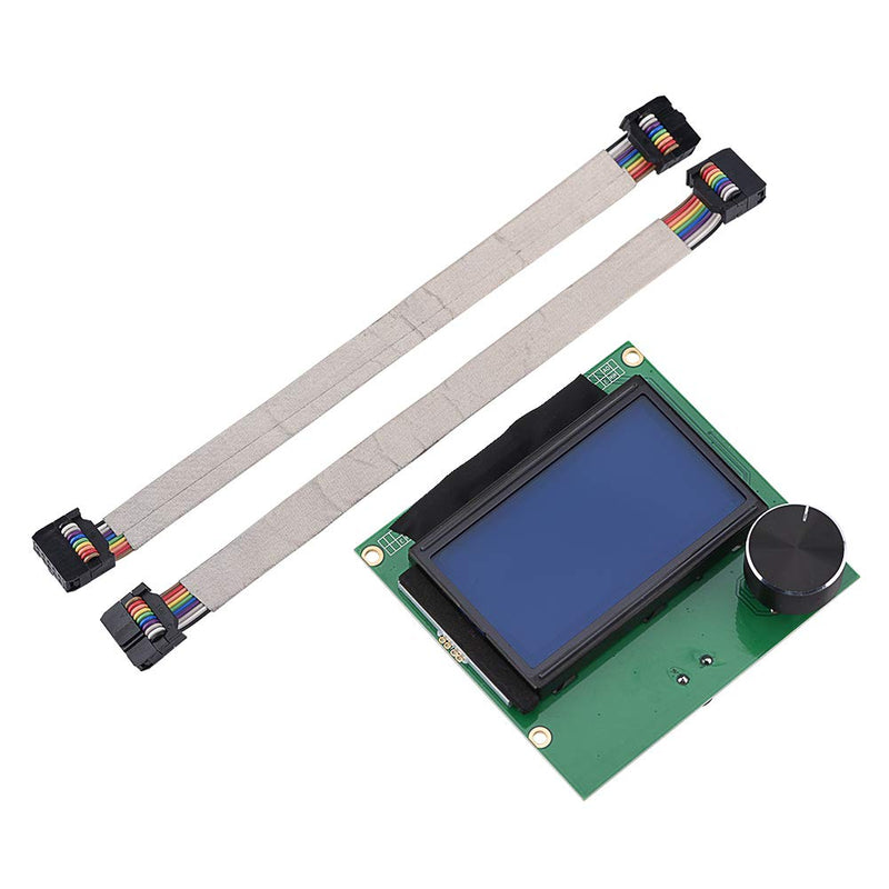 LCD Screen for Creality CR-10S / S4 / S5, CR10s LCD Screen, Replacement LCD Screen Controller Display with 2 Cable for Creality CR-10S 3D Printer, 3D Printer Kit Accessory