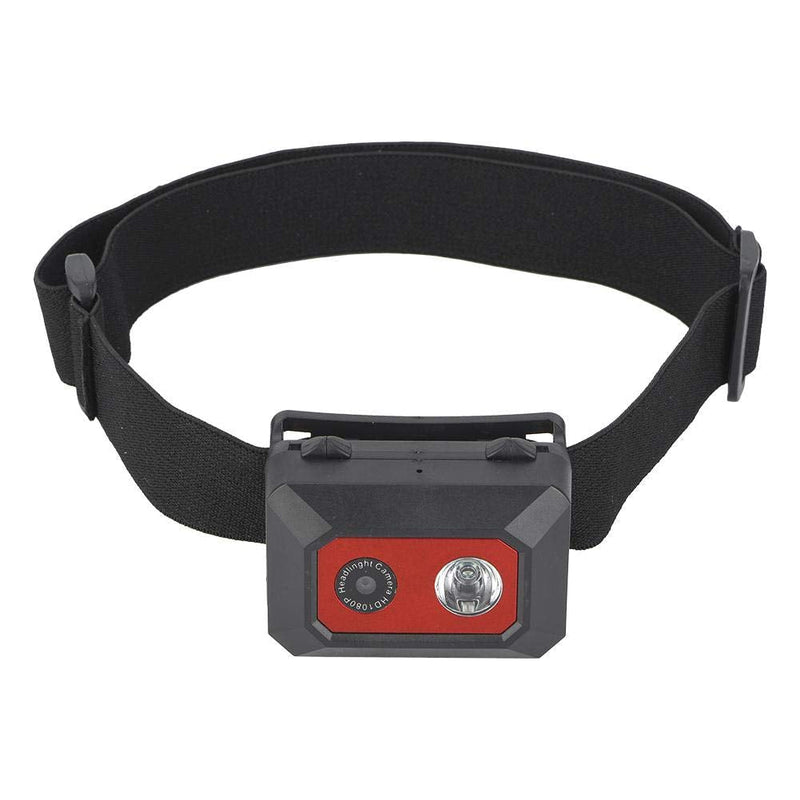 Mini Action Camera,5-10M Night Vision Head-Mounted 1080P HD, Led Headlamp Wearable Body Camera/SOS Mode Hands Free Video Camcorder with Elastic Headband Support 32GB for Outdoor Sport,Traveling
