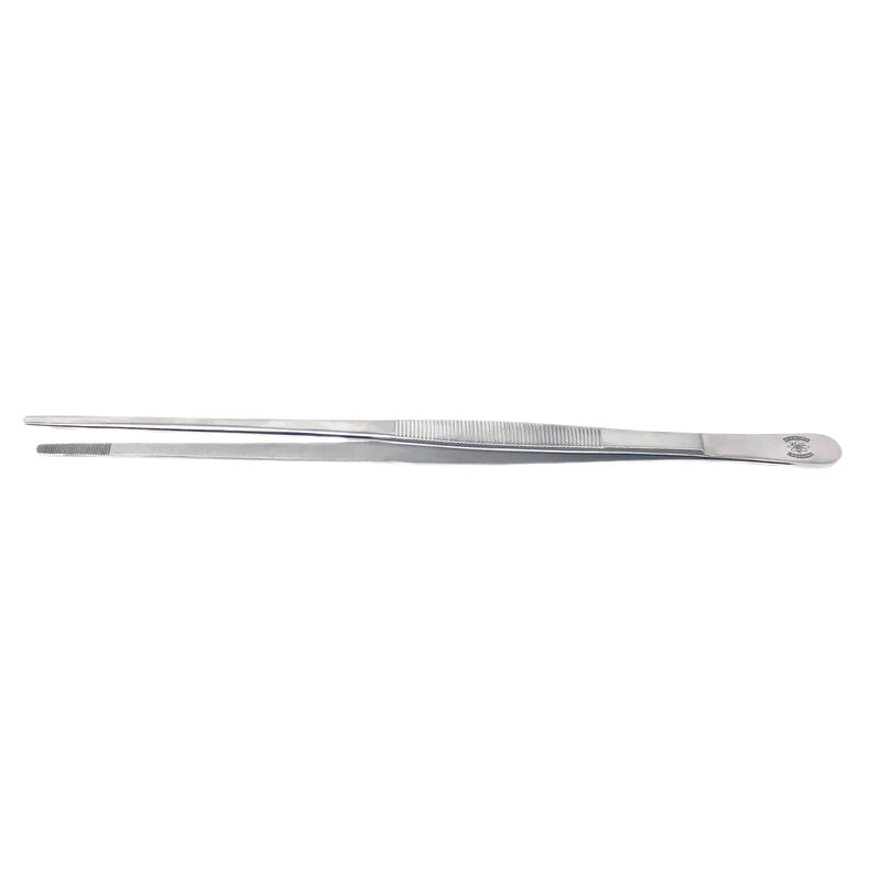 Scientific Labwares Stainless Steel General Application Lab Forceps with Straight Broad Strong Tips (12 in. (300 mm)) 12 in.