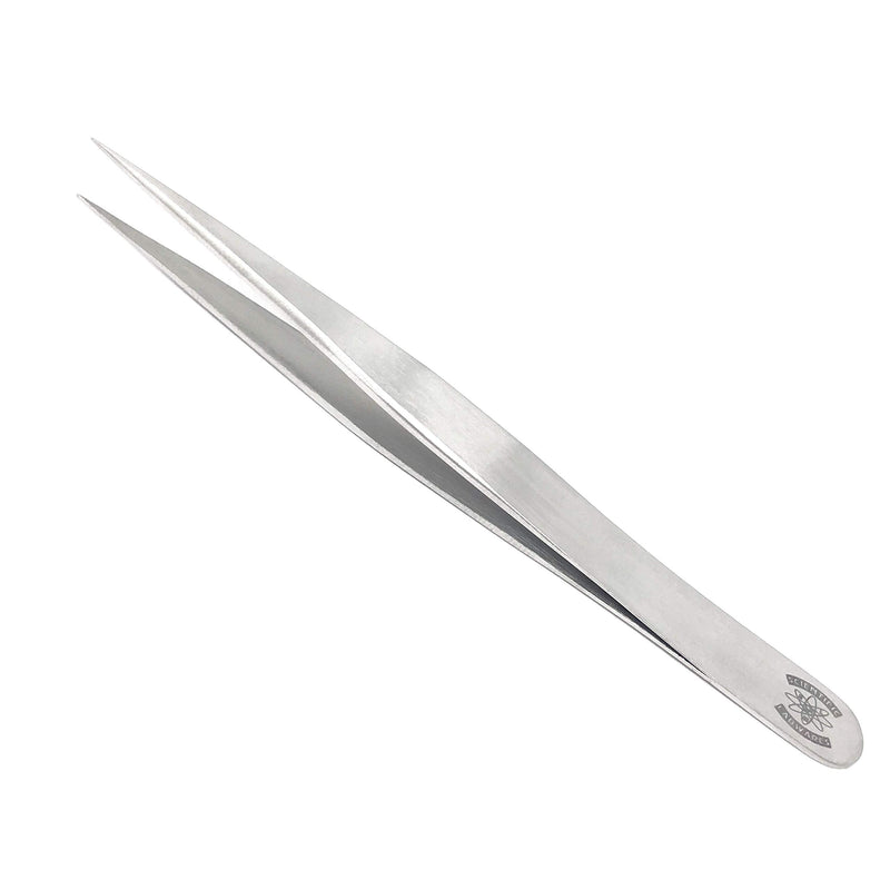 Scientific Labwares High Precision Stainless Steel Lab Tweezers/Forceps with Straight Very Fine Point