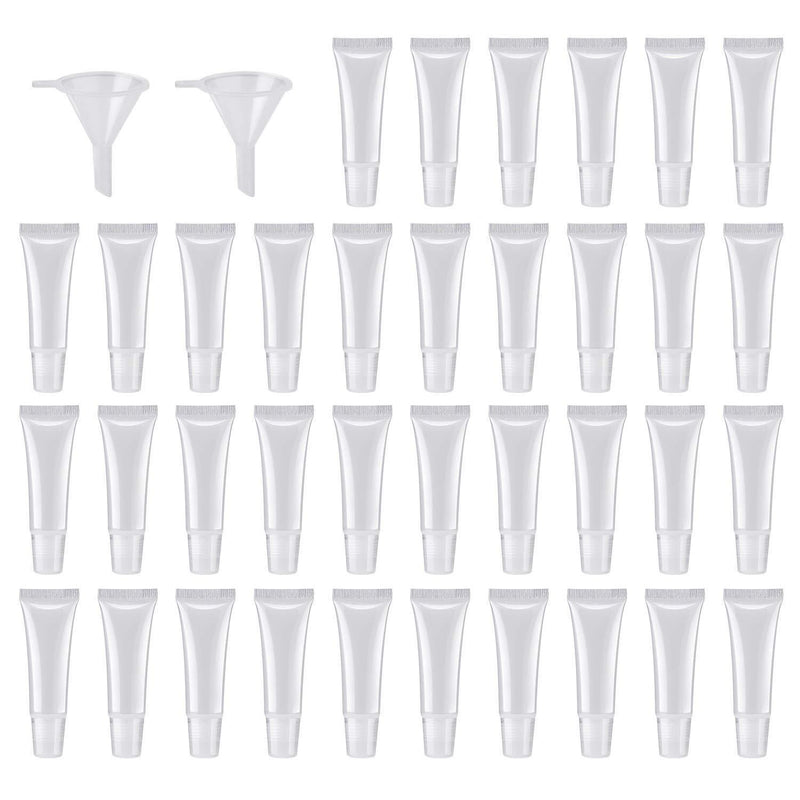 40Pcs 10ml Empty Tubes Lip empty lip gloss containers for Lip Gloss Balm Cosmetic by HRLORKC