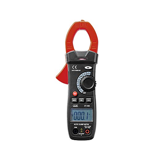 CEM DT-380 Compact 2000 Counts AC Autoranging Clamp Meters with Flashlight,Amp,Volt,Ohm,Diode,Resistance,Temperature,Diode,and NCV Function