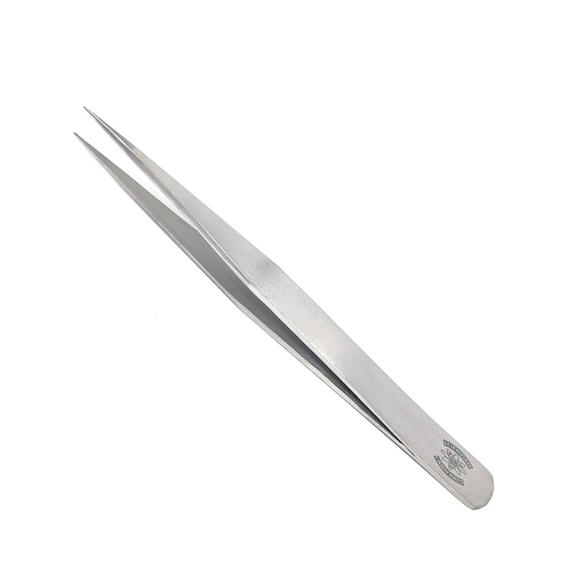 Scientific Labwares High Precision General Purpose Stainless Steel Lab Tweezers/Forceps with Straight Medium Point