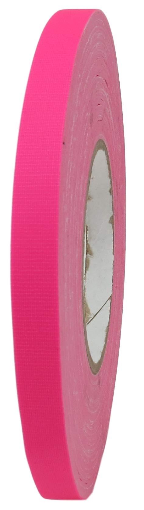 T.R.U. CGT-80F Fluorescent Gaffers/Spike Tape Laminated with Rubber Adhesive.60 Yards. (Fluorescent Pink, 1/2 in.) Fluorescent Pink 1/2 in.