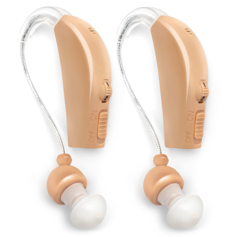 MSA 30X Sound Amplifier, Rechargeable Sound Amplifier with Tips and Cleaning Brush (2 Pieces) 2 MSA 30X Nude Sound Amplifiers w/ Kit