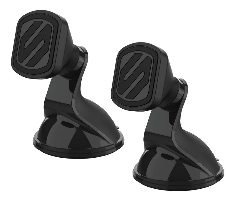 SCOSCHE MMWSM-2PKXCES0 MagicMount Select Magnetic Suction Cup Mount Holder for Mobile Devices, Black (Pack of 2) Suction 2 Pack