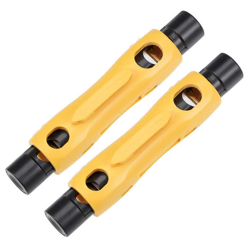 uxcell RG6 RG11 Coaxial Cable Stripper, Double Ended Coax Stripping Wire Cutter for RG7/11 and RG59/6 or RG6 2pcs