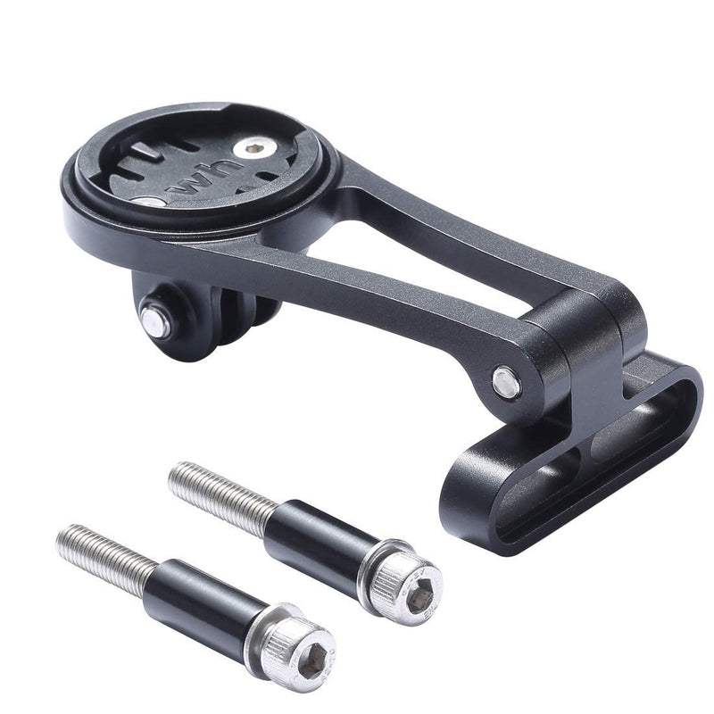 Dymoece Adjustable Out Front Computer Mount,Bicycle Extended Mount，Bike Stem Mount for Wahoo Elemnt,Elemnt Bolt and Elemnt Mini Black-Adjustable