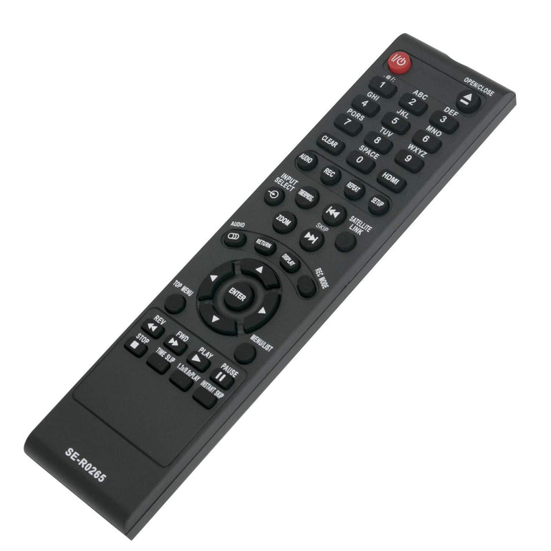 New SE-R0265 Replace Remote Control fit for Toshiba DVDR DVR DVD Video Recorder DFTV200 D-FTV200 DKR10 D-KR10 DKR10KU D-KR10KU DKR40 D-KR40 DKR40KU D-KR40KU DR400 D-R400 DR400KU D-R400KU DR410 D-R410