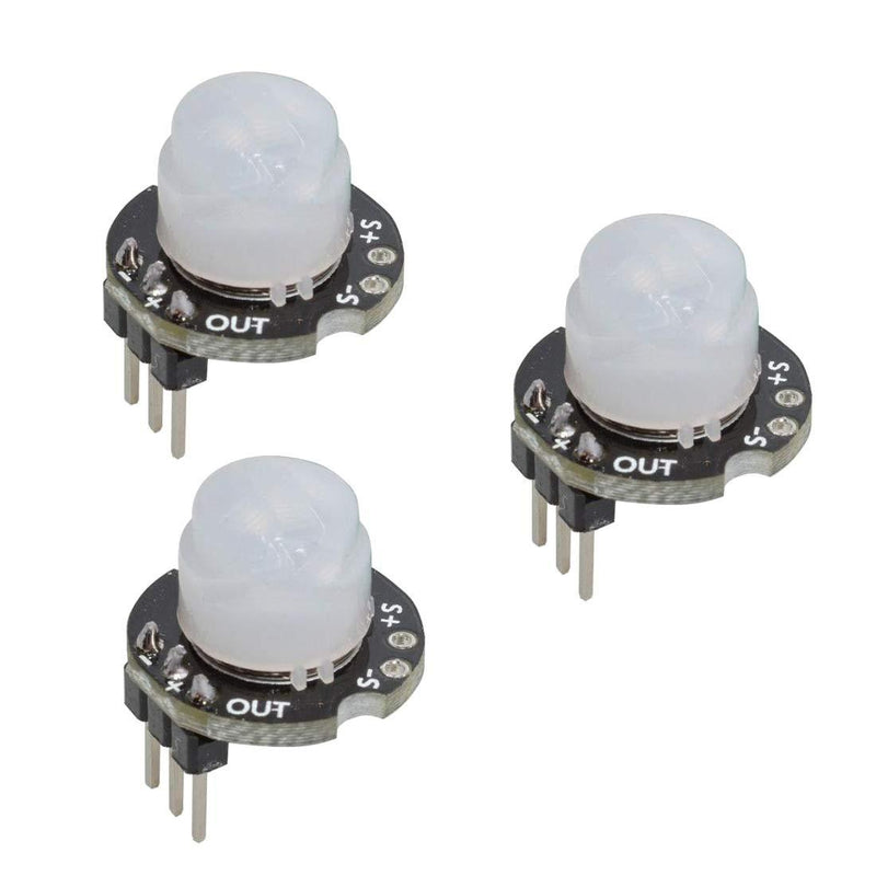 HiLetgo 3pcs Mini SR602 Motion Sensor Detector Module Pyroelectric Infrared Sensory Switch High Sensitivity for Arduino PI