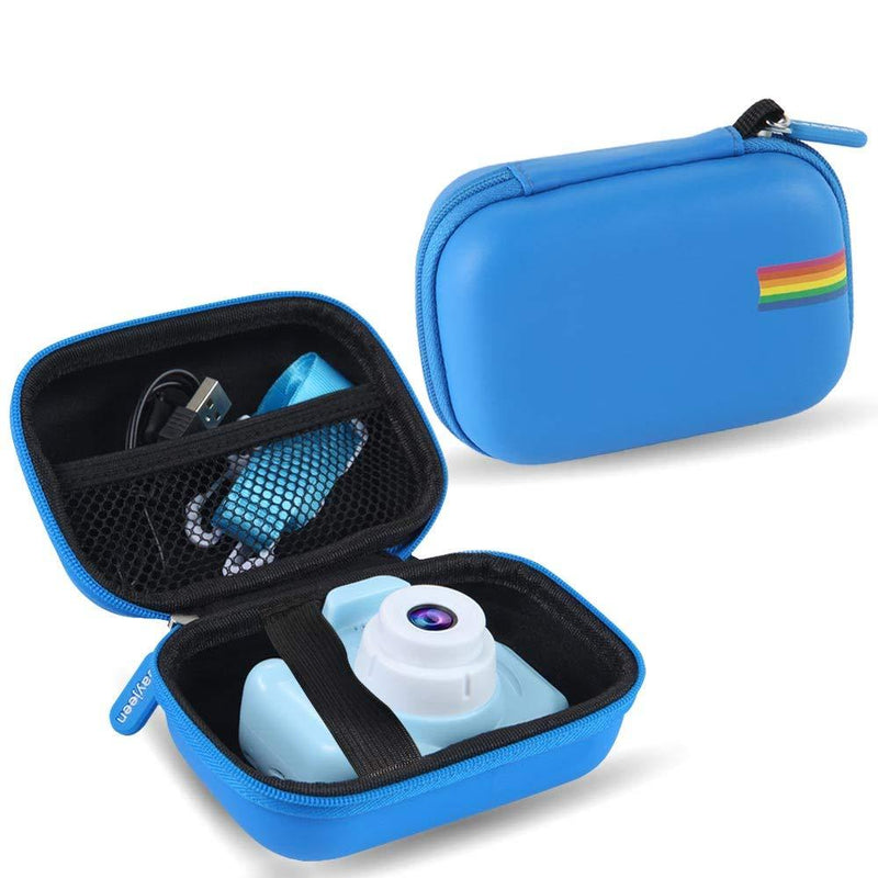 Leayjeen Camera Case Compatible with Seckton,GKTZ,VATENIC,OZMI,PROGRACE,NINE CUBE,Rindol,LC-dolida,Desuccus and More Digital Kid Camera toy Gift - 2-10 year-old girl and boy birthday gift(Case Only) blue