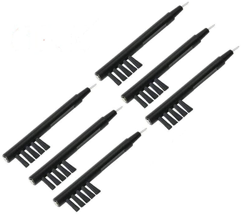 3 in 1 Hearing Aid Cleaning Magnet Brush Universal Cleaning with Wax Loop and Battery Magnet Insert Tool(6 PCS)