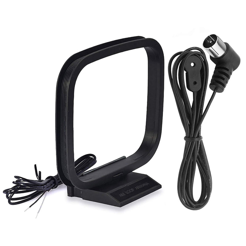 Bingfu 75 Ohm FM Antenna FM Antenna and AM Loop Antenna for Pioneer Onkyo Yamaha Marantz Indoor HD Radio FM Radio Bluetooth Home Stereo Receiver AV Audio Video Home Theater Receiver Power FM AM Antenna