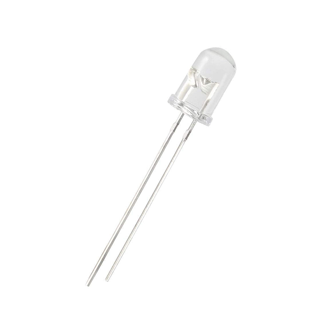 uxcell 200pcs Photosensitive Diode Photodiodes Light Sensitive Sensors,5mm Clear Round Head Receiver Diode