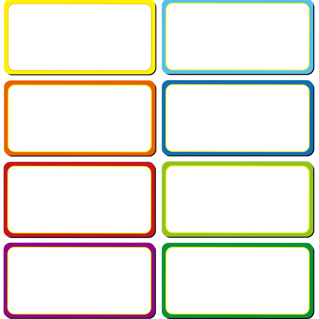 40 Pieces Magnetic Dry Erase Labels Name Plate Tags Flexible Magnetic Label Stickers for Whiteboards Refrigerator Crafts (Color B, 4 x 2 inch)