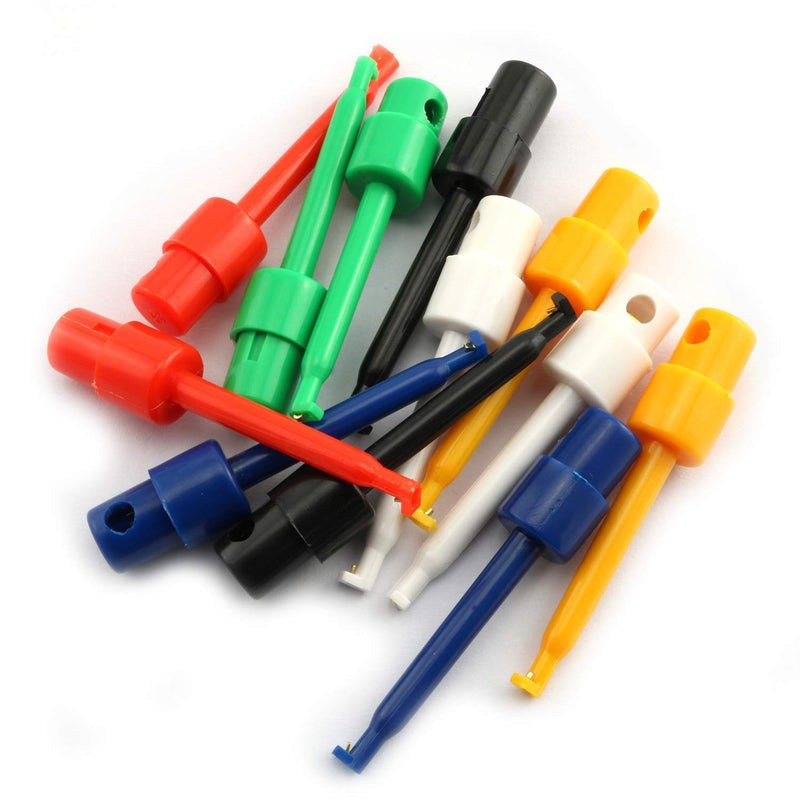 Multi-Colored Test Hook Clips for Electrical Testing Probe Grabbers Colorful