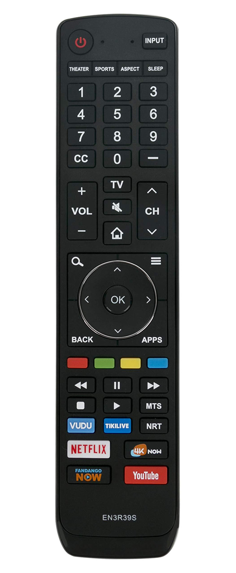 New Replaced Remote Control Compatible with Sharp 4K UHD Smart TV EN3R39S LC-43Q7000U LC-43Q7020U LC-43Q7050U LC-43Q7060U LC-43Q7070U LC-43Q7080U LC-43Q7003U LC-50Q7000U LC-50Q7020U LC-50Q7050U