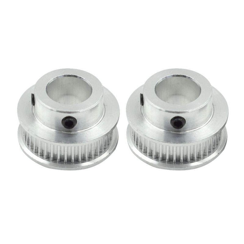 LC LICTOP 2 Pcs GT2 12mm Bore Aluminum 40 Teeth Timing Belt Idler Pulley for 3D Printer 6mm Width Timing Belt (Bore 12mm)