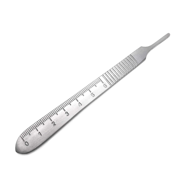 Cynamed Precision Dissecting Scalpel Handle Knife with Graduation Measurement Scales in Centimeter (cm) (No. 3)