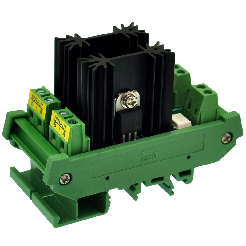 CZH-LABS DIN Rail Mount 8 Amp Solid State Relay SSR Module, in 4~32VDC, Out 100~240VAC. (2 Channels) 2 Channels