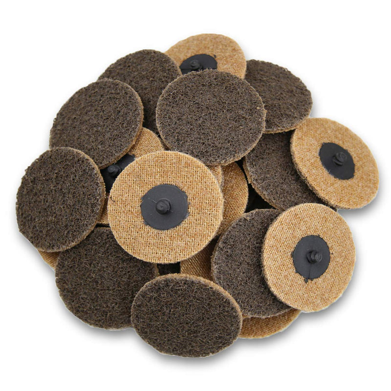 COSPOF 3 Inch Sanding Discs,25 Pack Coarse Quick Change Discs,Surface Conditioning Discs for Die Grinder(Brown-Coarse). Brown-Coarse