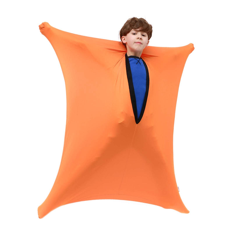 SANHO Dynamic Movement Sensory Sock Body Sock, For Autistic & Sensory Processing Disorders, Updated Version (Orange, Medium) Orange