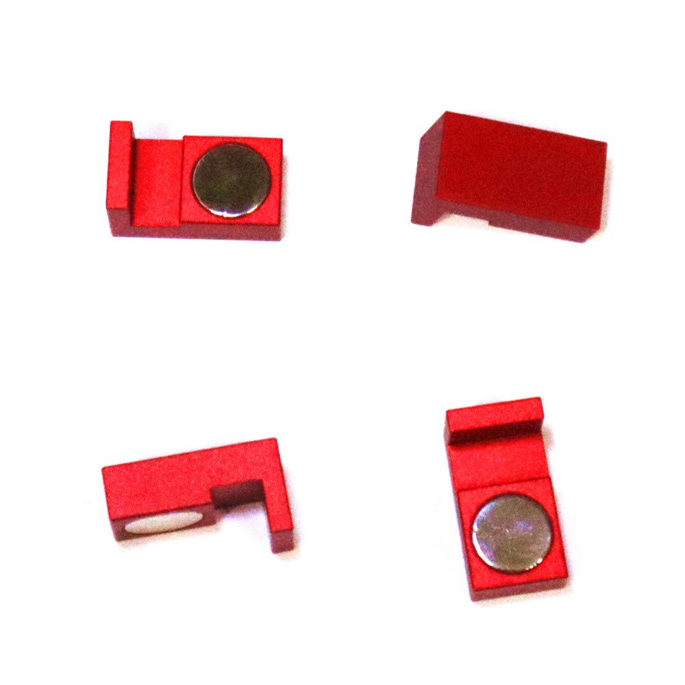 Magnetic Parallel Keepers, Holders. Vise, CNC,Kurt,Machinist Tools (Red) Red