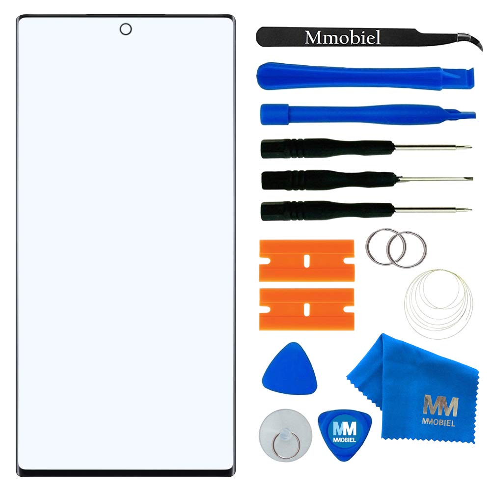 MMOBIEL Front Glass Repair Kit Compatible with Samsung Galaxy Note 10-6.3 inch 2019 - Lens Screen Replacement Repair Kit - Incl. Toolkit - Black