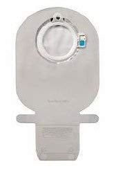 SenSura Mio Filtered Ostomy Pouch Two-Piece System Maxi 50 mm Stoma Drainable Flat, 11472 - Pack of 10
