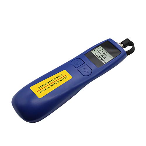 Qiirun Optical Power Meter -70~+10 dBm Fiber Light Meter for Testing 6 Calibrated Wavelengths, 68g Light Weighted -70~+10dBm OPM