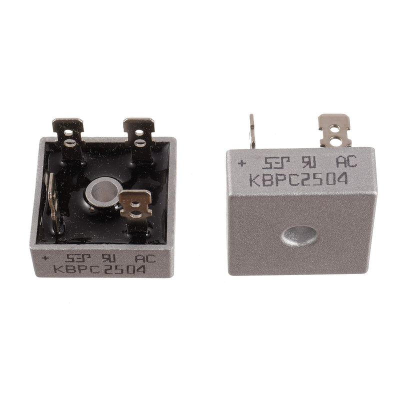 BOJACK KBPC2504 25A 400V Bridge Rectifier Diodes Axial KBPC2504 25 Amp 400 Volt Full Wave Electronic Silicon Diodes(Pack of 2 Pcs)