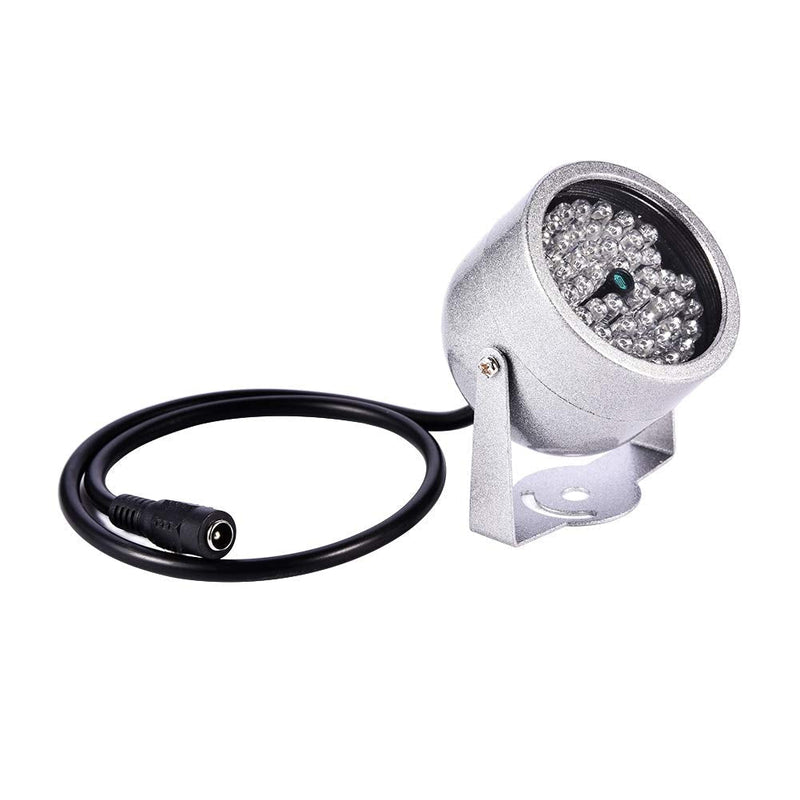 ASHATA IP Camera Fill Light with 48 LED Lamps, Waterproof Infrared Night Vision Illuminator Light for Security CCTV Camera for toll Station, Parking lot, Road Monitoring, etc