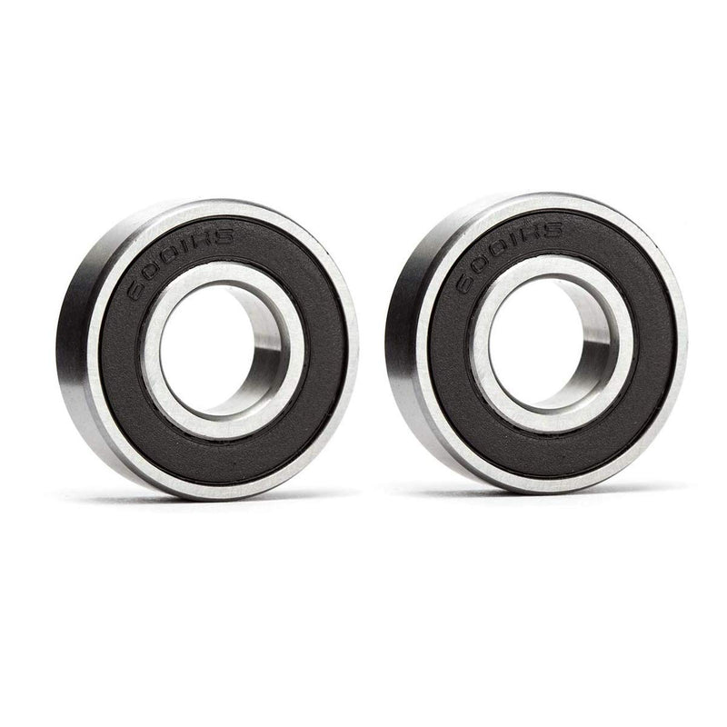 Donepart 6001-2RS Ball Bearing 6001 Bearing Small Bearing 12mm ID 28mm OD 8mm Width ABEC3 High Speed Double Sealed Bearings for Electric Motor, Wheels, Bike, Mower, Spinners (2 Pack) 6001-2RS(2pcs)