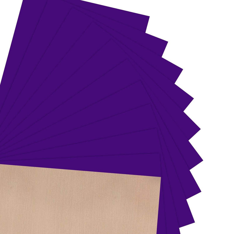 JANDJPACKAGING Purple Heat Transfer Vinyl HTV for T-Shirts 12 x 10 Inches 10 Pack Purple Iron on Vinyl Lilac